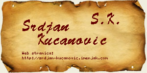 Srđan Kucanović vizit kartica